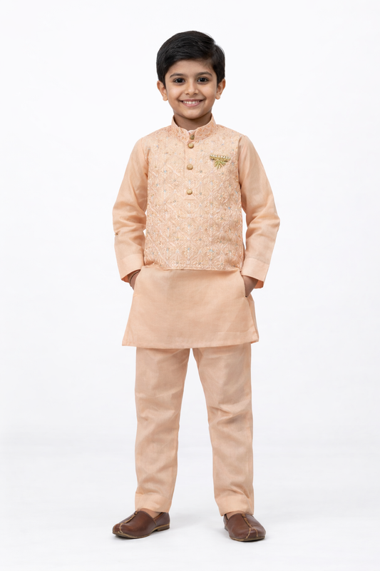 Indo-western boys kurta