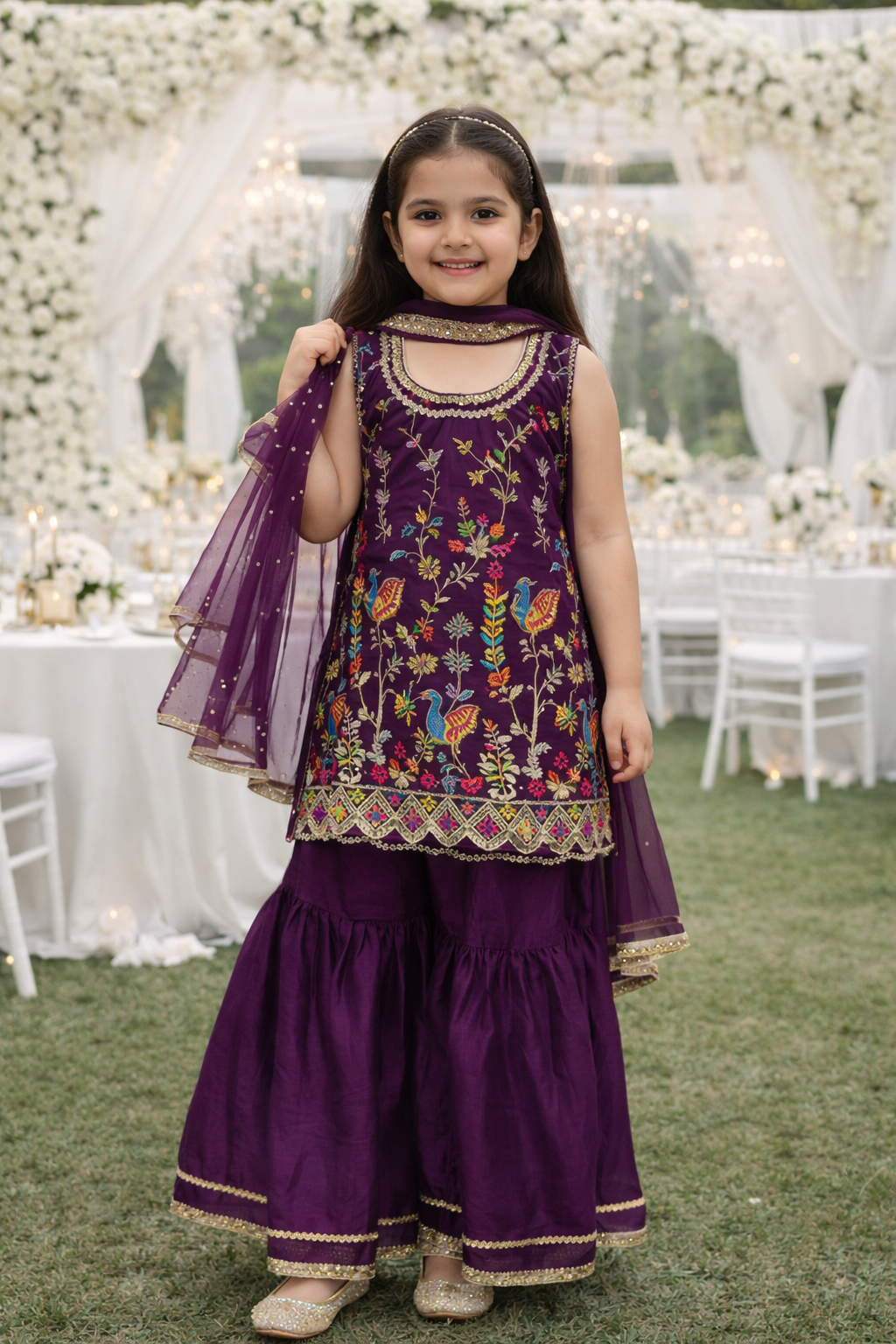 Beautiful  Kids Sharara set