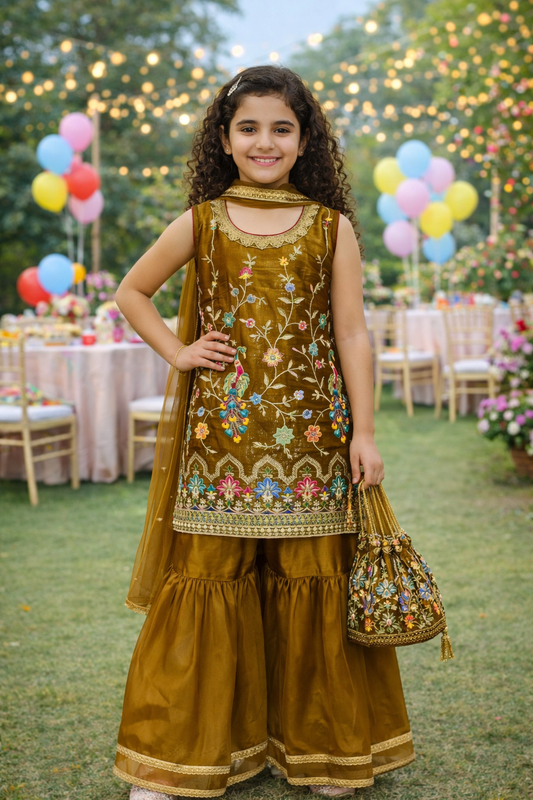 Beautiful  Kids Sharara set