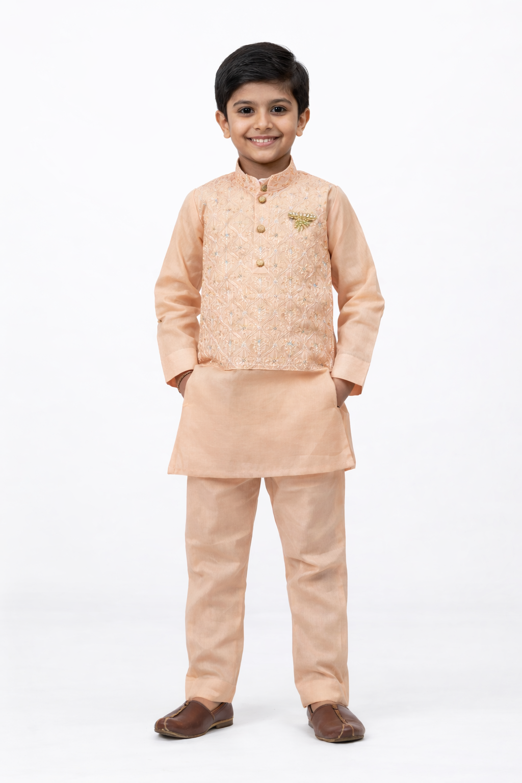 Indo-western boys kurta